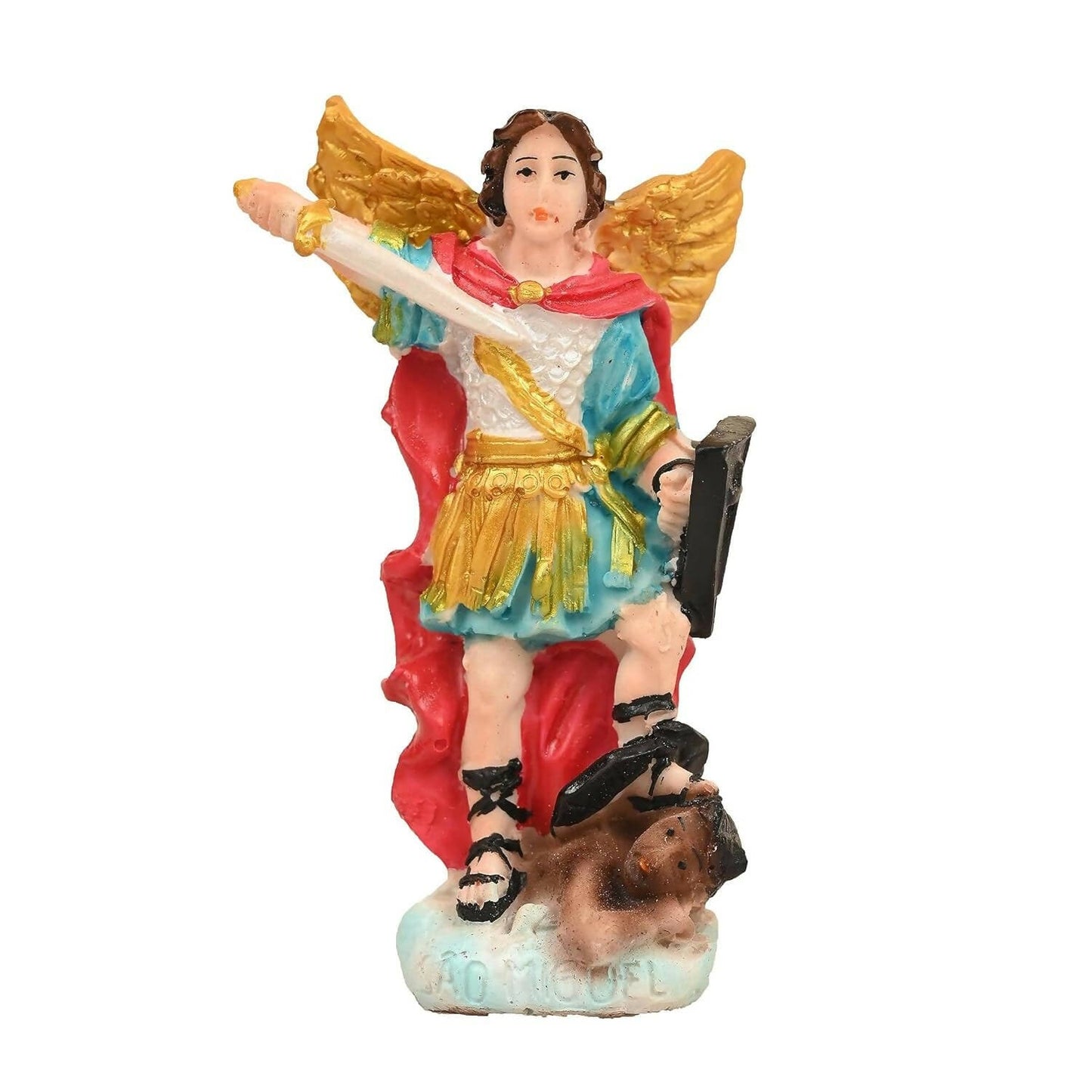 KariGhar Resin St Michael Statue The Archangel Idol (Pack of 3) - HalfPe