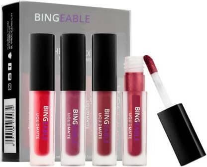 Crynn Buy Tya Red Edition Liquid Matte Lipsticks Set of 4 (Red, 100 ml) - HalfPe