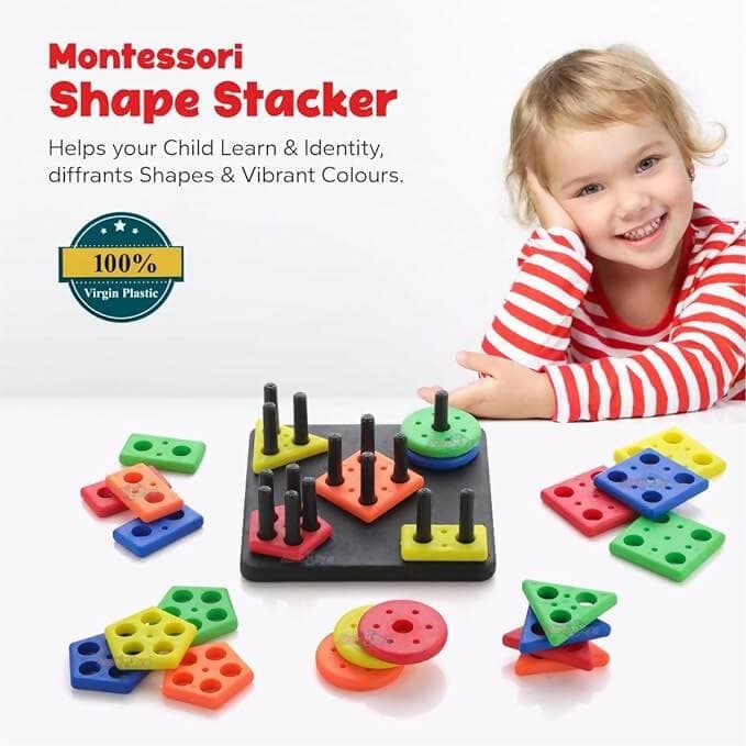 Zodo toys Square stacker for kids activity - HalfPe