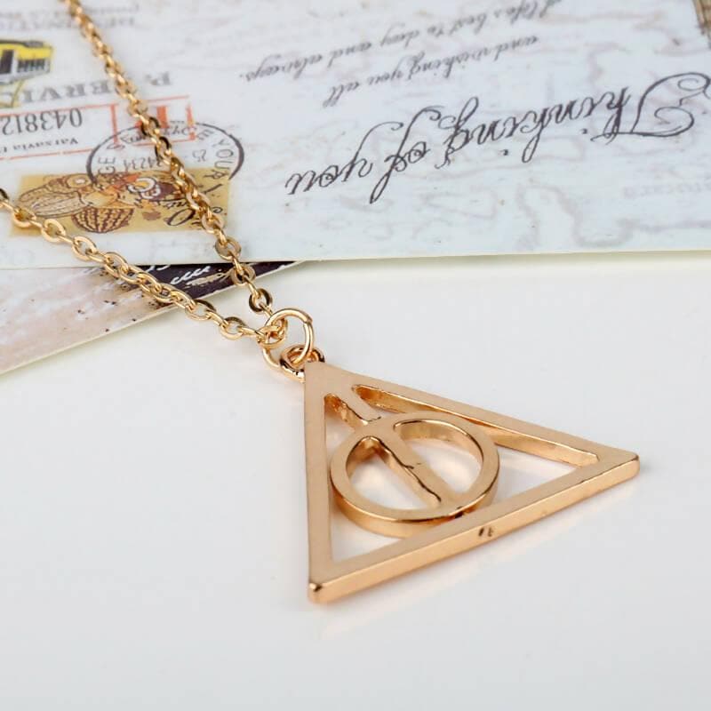 Pinapes Harry Potter Necklace for Girls Famous Harry Potter Deathly Hallows Pendants for Girls - HalfPe