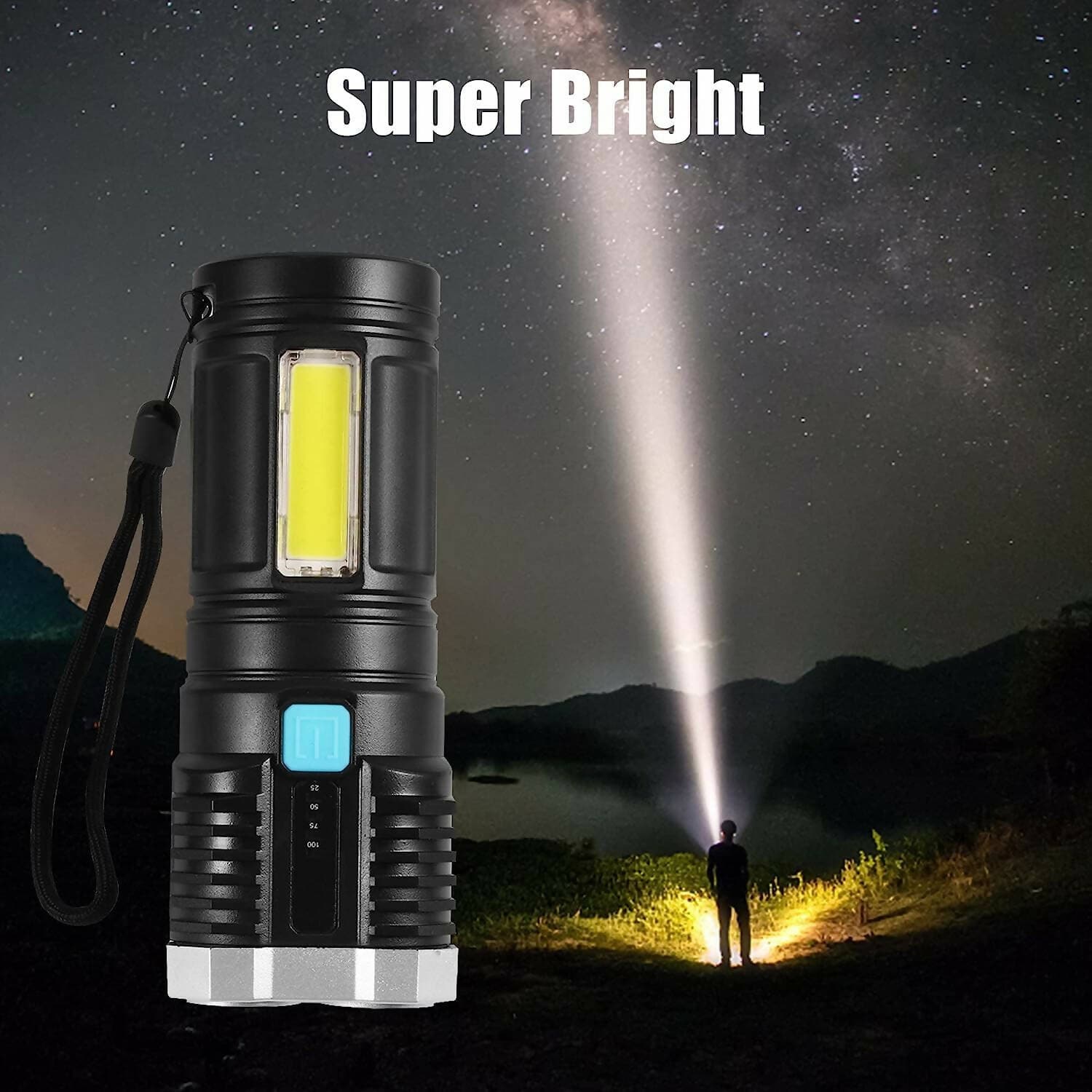 HumBiG 4 Mode SL039-X Portable Torchlight Longer Distance Ergonomic Portable Powerful LED Flashlight Outdoor Equipment - HalfPe