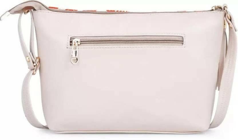 Beige Women Sling Bag - HalfPe