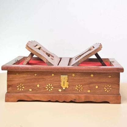 KAAL ENTERPRISES Wooden Rehal Box - HalfPe