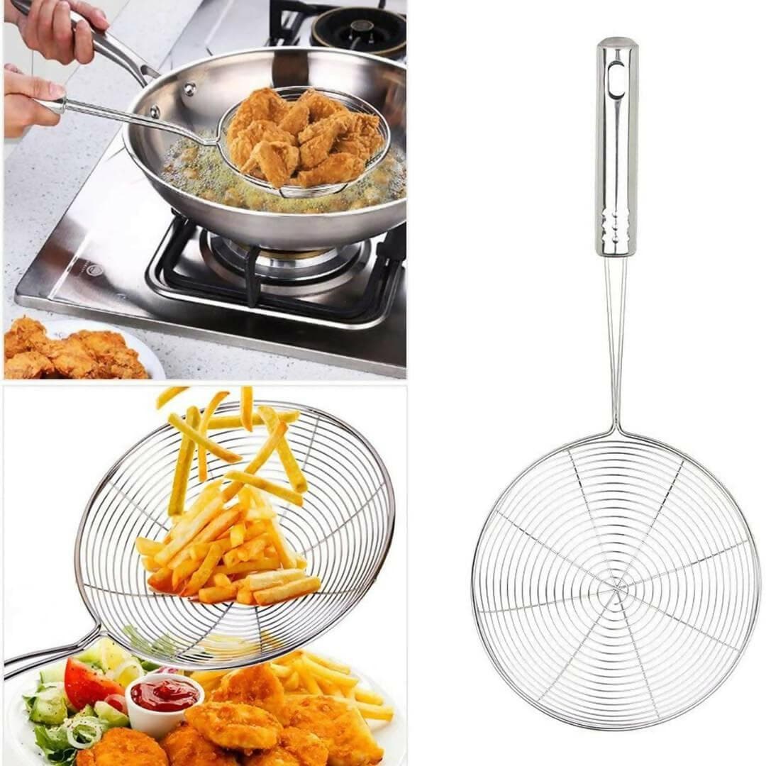 Mesh Strainer, Puri Channi, Puri Strainer (Set of 3 Pcs) - HalfPe