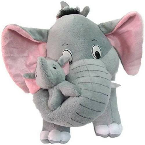 AVSHUB Soft Toy Elephant Teddy Bear Combo (40 cm) (Grey) - HalfPe