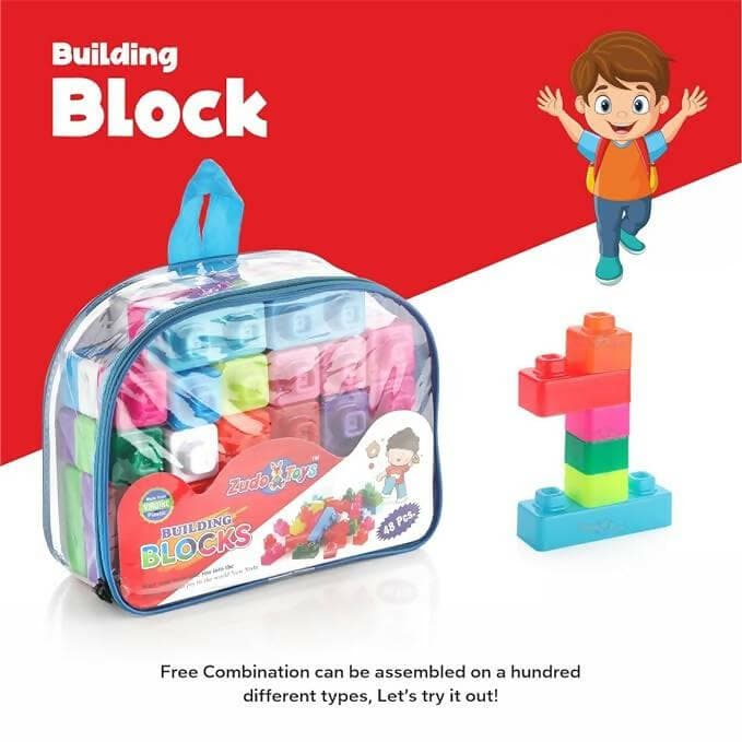 Zodo building blocks for kids (48pcs) - HalfPe