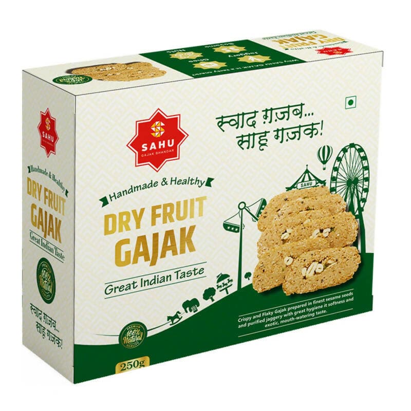 SAHU GAJAK BHANDAR Dry Fruit Gajak (250g) - HalfPe