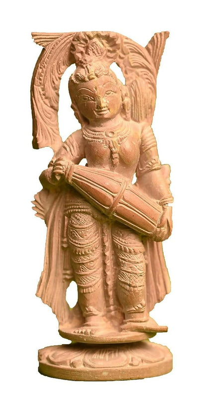 KariGhar Stone Hand Carved Dev Dasi Statue for Home - HalfPe