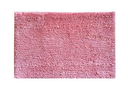 Lushomes Bathroom Mat, 1800 GSM Floor Mat with High Pile Microfiber, anti skid mat for bathroom floor, bath mat, door mats for bathroom, kitchen mat, mats (16 x 24 Inch, Pink) - HalfPe