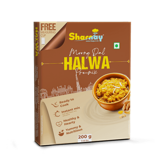 Sharnay Ready To Cook Instant Moong Dal Halwa (pack of 2) - HalfPe