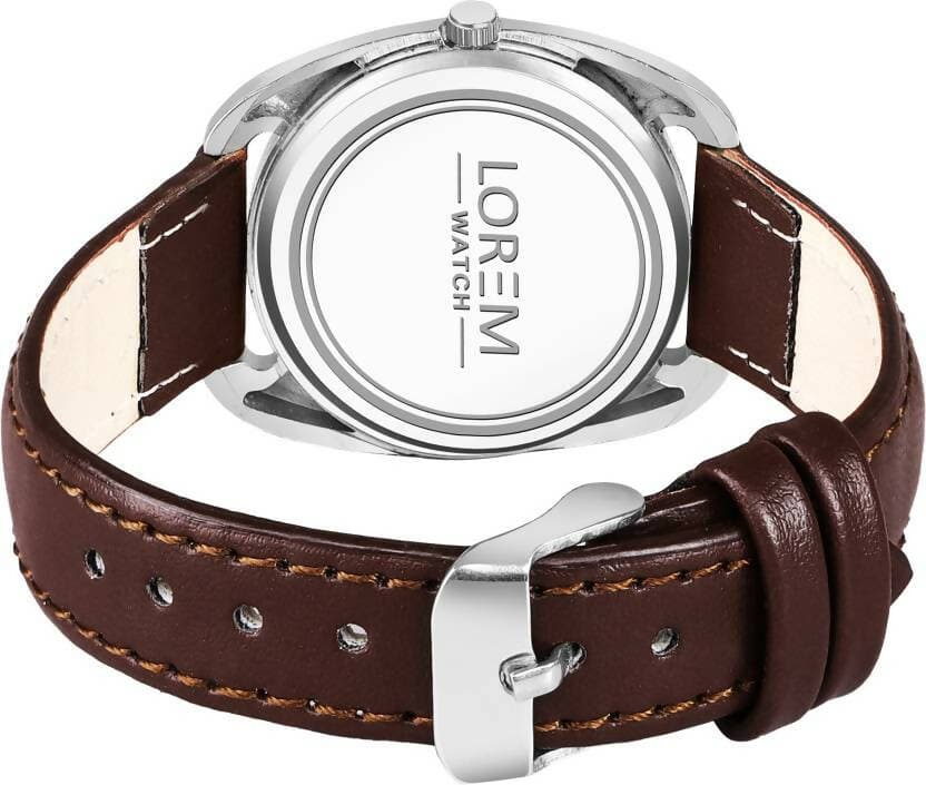 LOREM Brown Stylish Dial Analog Watch For Women LR326 - HalfPe