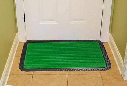 Mats Avenue All Purpose Solid Rug Nature Green - HalfPe