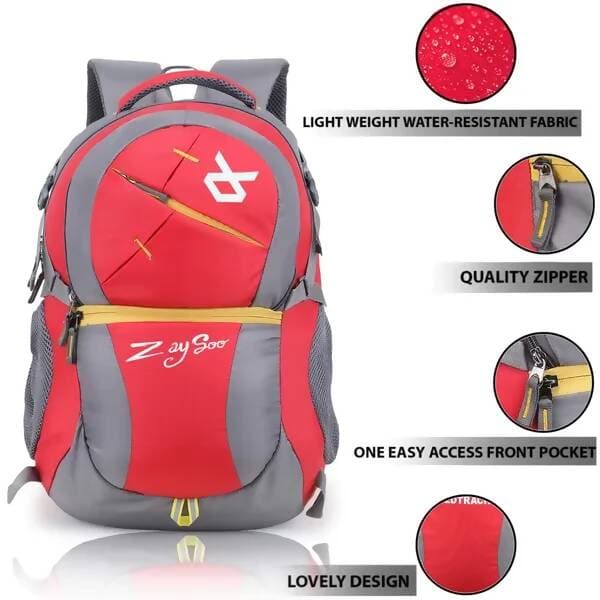 College Bag For Boys And Girls|Office Backpack |School Bag 35 L Laptop Backpack (Red ) - HalfPe