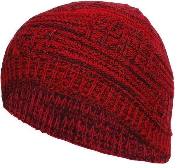 Winter Cap For unisex (Red) - HalfPe