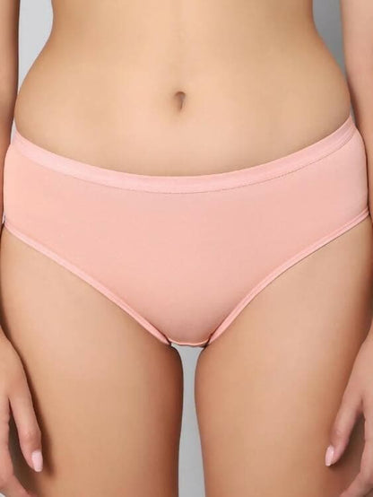 peach Non Padded Full Coverage Bra & Panty Set - HalfPe