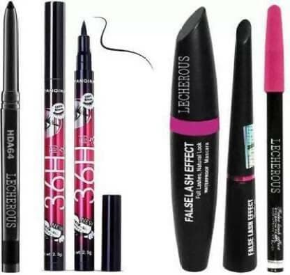 Bingeable Kajal& 3 In1 Waterproof Eyeliner, mascara, Kajal & Eyeliner (7 Pcs Brush) - HalfPe