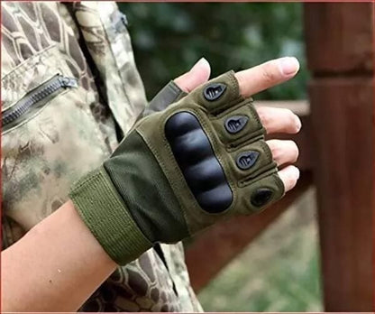 Half Finger Tactical Gloves Military Army Shooting Hunting - HalfPe