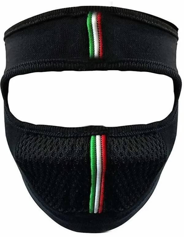 Black Bike Face Mask for Men & Women (Size: Free) - HalfPe