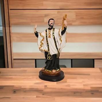 KariGhar® St Francis Xavier Catholic Idol Perfect for Car Dashboard/Home/Prayer Room/Gifting & Decoration ( 5 x 8 x 14 cm ) A0059 - HalfPe