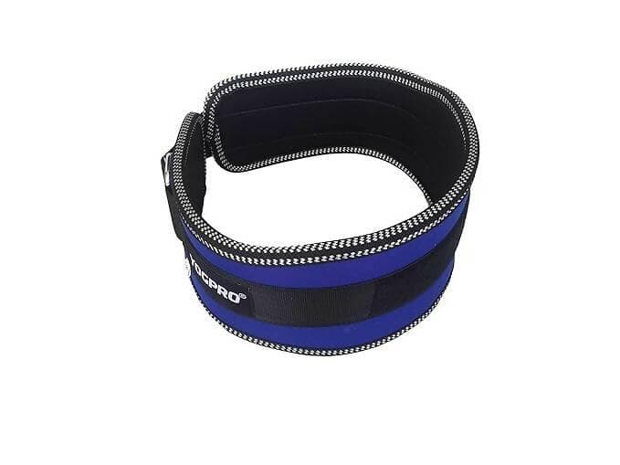 YOGPRO Unisex 5’’ inch Wide Nylon Eva Waist Support Pressurized Weightlifting Training Lumbar (Blue, Small) - HalfPe