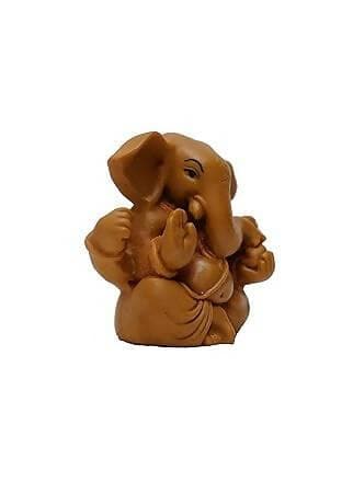 KariGhar Polyresin Ganesh Ganesha Ganpati Bappa Idol Perfect for Drawing Room | Bedroom | Puja Ghar | Gifting & Decoration (D0002) - HalfPe