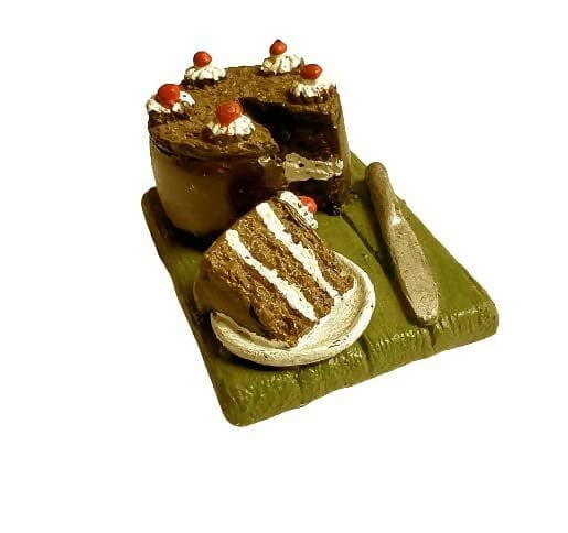 Black Forest Cake Miniature Food Fridge Magnet - HalfPe