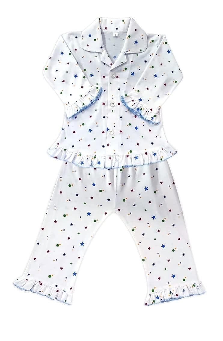 Kids and BEBS Baby Boy and Baby Girls Sleepwear Night Suit, Night Wear, Top & Pajama Set Full Sleeve with multi shape printed design (4 Years- 5 Years) - halfpeapp