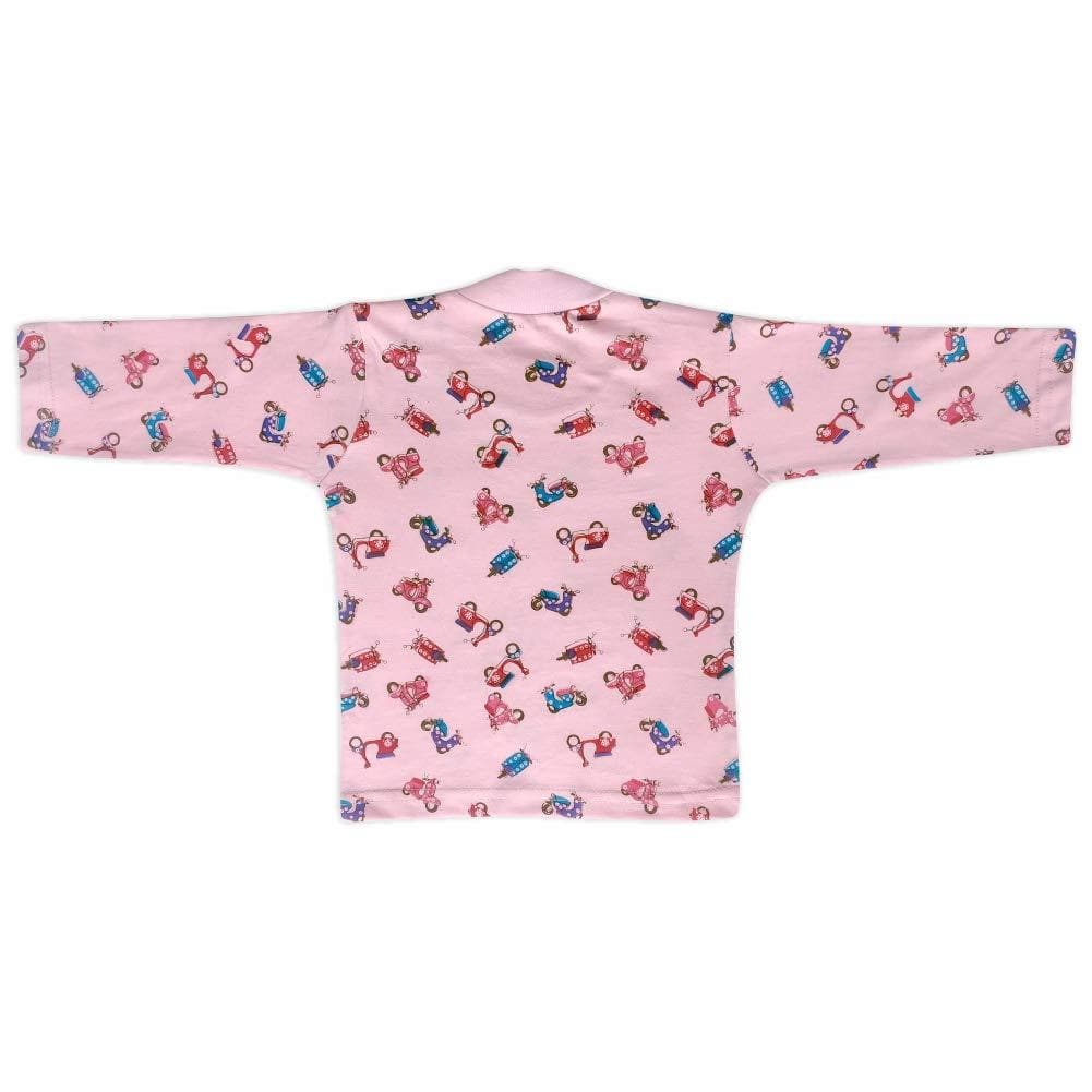 Kids and BEBS Baby Boy and Baby Girls Sleepwear Night Suit, Night Wear, Top & Pajama Set Full Sleeve with round neck printed pink (1 Years - 2 Years) - halfpeapp