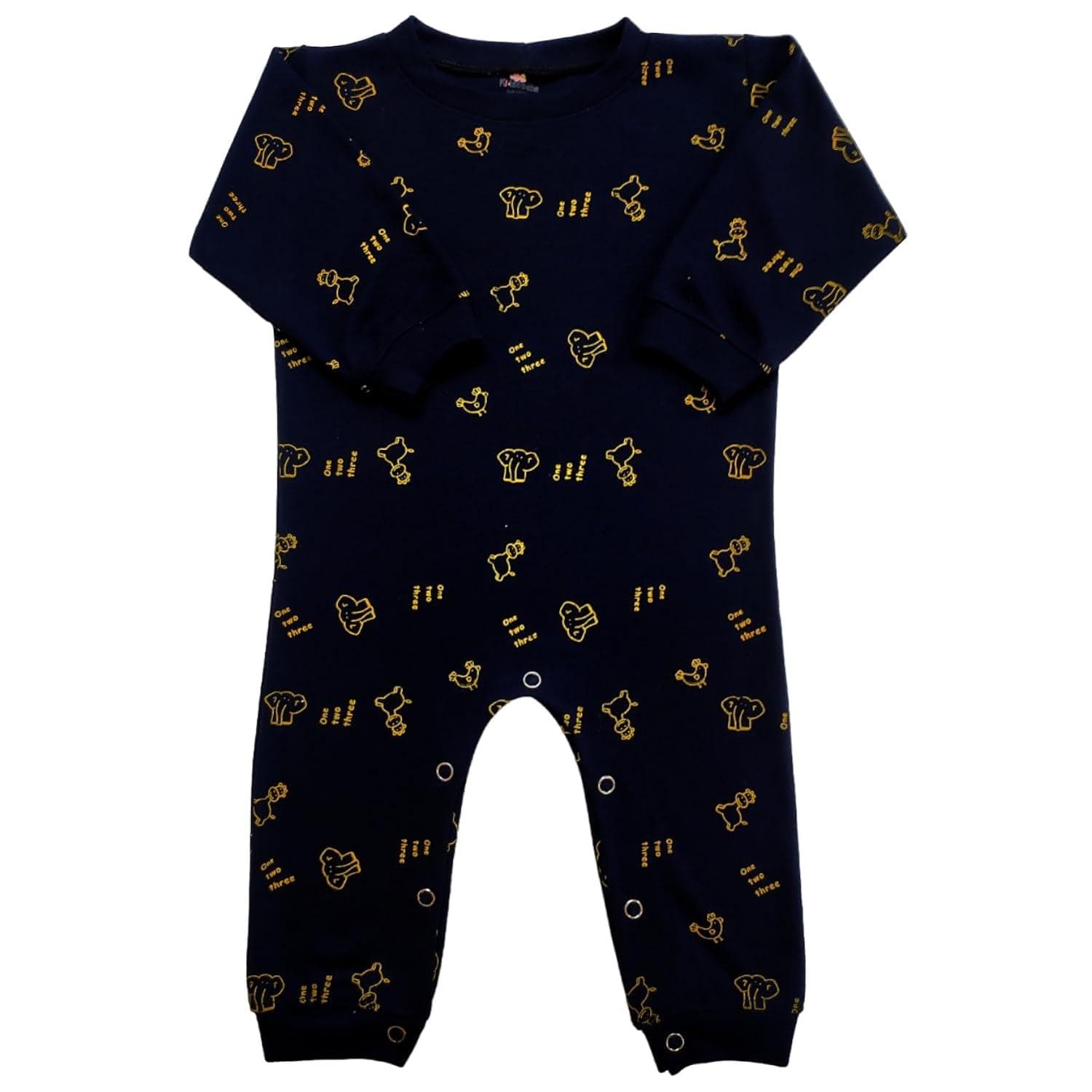 KIDS & BEBS Cute Elephant Print Rompers for Baby Boy And Baby Girls Made With Soft 100% Pure Cotton Fabric Summer Friendly ( 0 - 3 months ) - halfpeapp