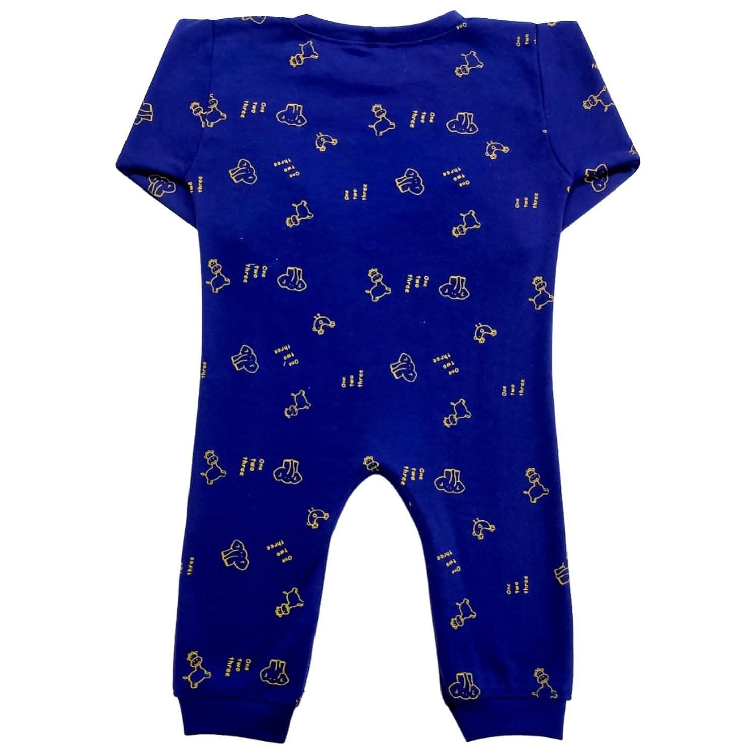 KIDS & BEBS Cute Elephant Print Rompers for Baby Boy And Baby Girls Made With Soft 100% Pure Cotton Fabric Summer Friendly ( 0 - 3 months ) - halfpeapp