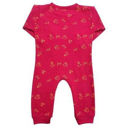 KIDS & BEBS Cute Elephant Print Rompers for Baby Boy And Baby Girls Made With Soft 100% Pure Cotton Fabric Summer Friendly ( Rani, 9 - 12 months ) - halfpeapp