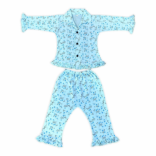 Kids and BEBS Knight Wear for Kids Top and Pajama Set It's Made with Pure Cotton This Night Suit is Suitable for 1 year to 2 Years Old Boys and Girls Pack of 1 - halfpeapp