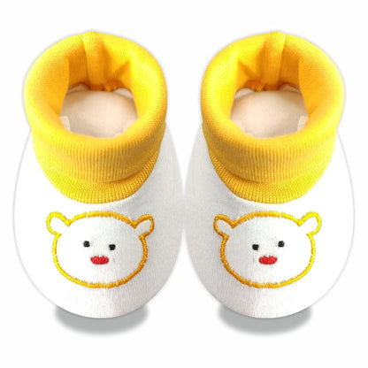 KIDS AND BEBS Mitten (gloves) booties and cap set made with soft and pure cotton febric suitable for 0 months to 1 year new born baby girls and boys pack of 1 - halfpeapp