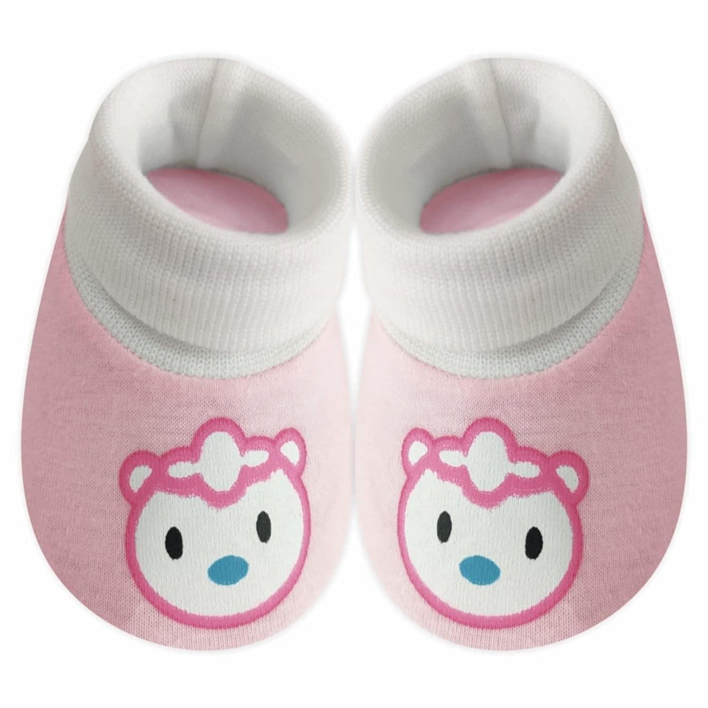 KIDS AND BEBS New Born Baby Mitten And Booties Set ( light pink ) - halfpeapp