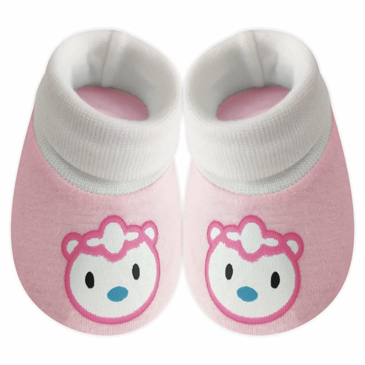 KIDS AND BEBS New Born Baby Mitten And Booties Set ( light pink ) - halfpeapp