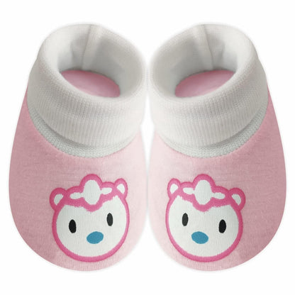 KIDS AND BEBS New Born Baby Mitten And Booties Set ( light pink ) - halfpeapp