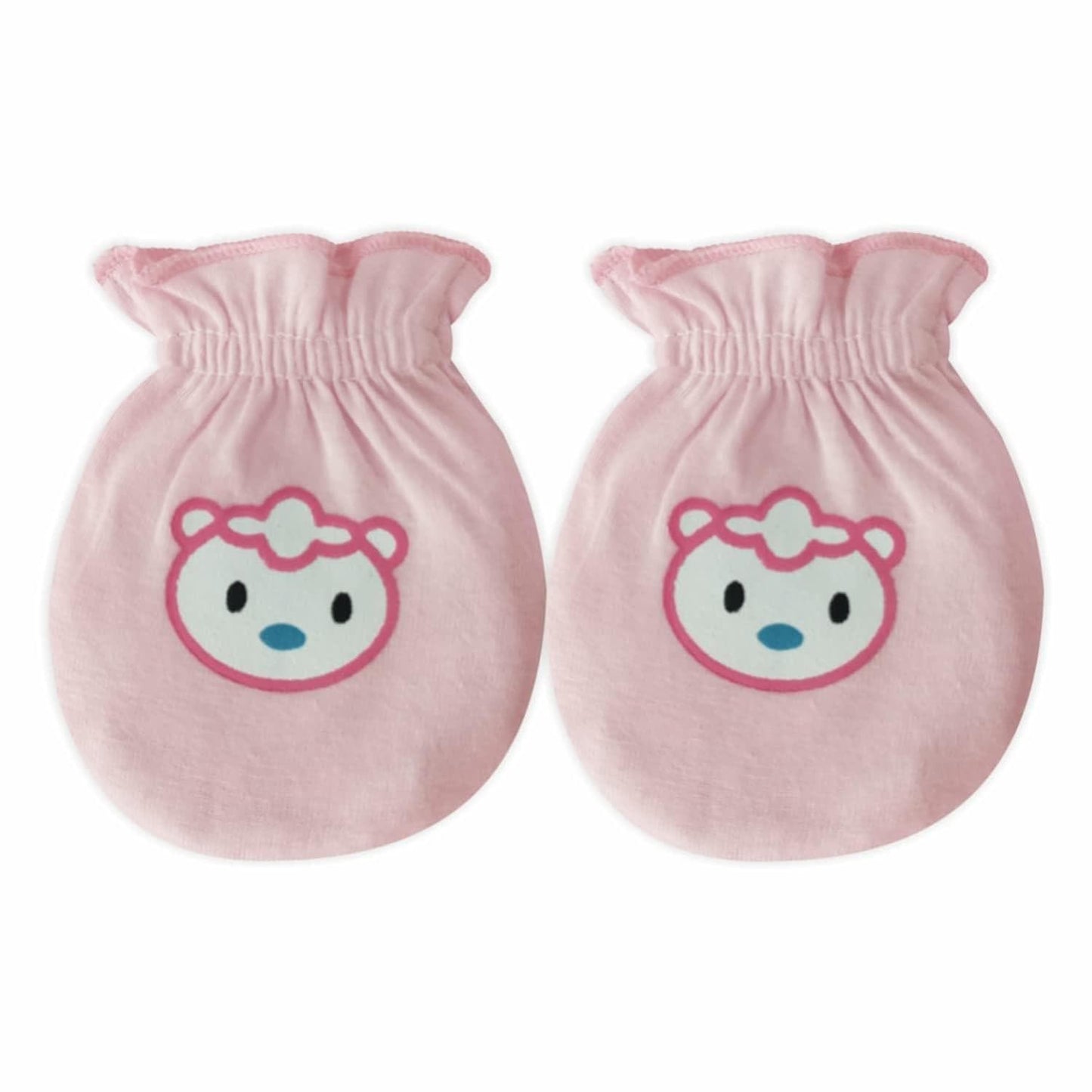 KIDS AND BEBS New Born Baby Mitten And Booties Set ( light pink ) - halfpeapp