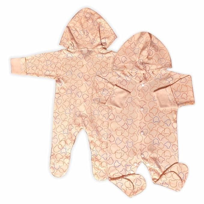 KIDS & BEBS® New Born Baby Romper baby suits for baby boy and baby girls ( peach , 0 - 3 months ) - halfpeapp