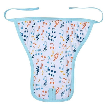 KIDS&BEBS Printed, Reuable, Cushioned Soft Cotton Nappy for Baby Boy, Girls Newborn And Infants Pack of 5 (Music Print, 0-3 Months) - halfpeapp