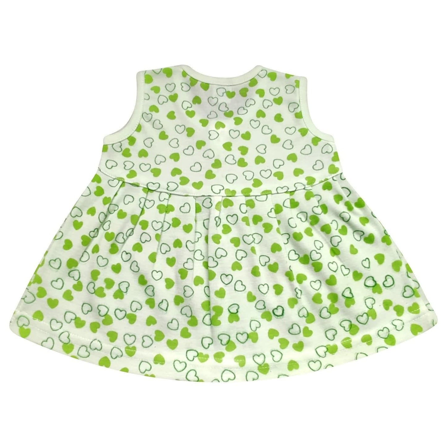 KIDS&BEBS Soft and Pure Cotton Frock for New Born Baby Girls ( green , 3 - 6 months ) - halfpeapp