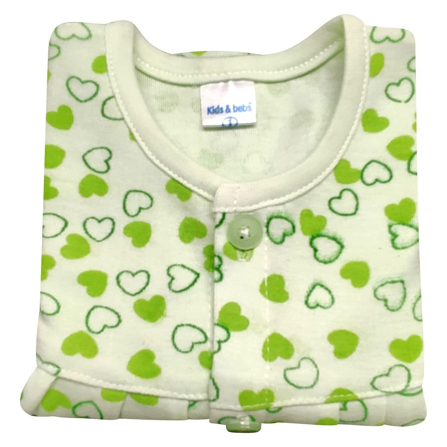 KIDS&BEBS Soft and Pure Cotton Frock for New Born Baby Girls ( green , 3 - 6 months ) - halfpeapp