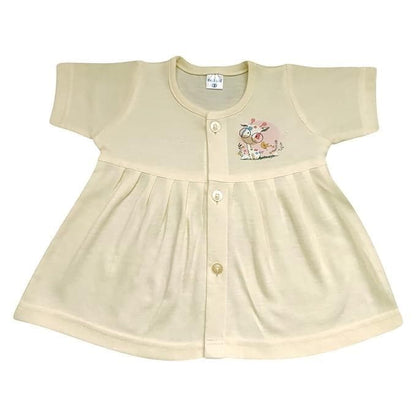 KIDS&BEBS Soft and Pure Cotton Frock for New Born Baby Girls Pack of 1( 0-3 months) - halfpeapp