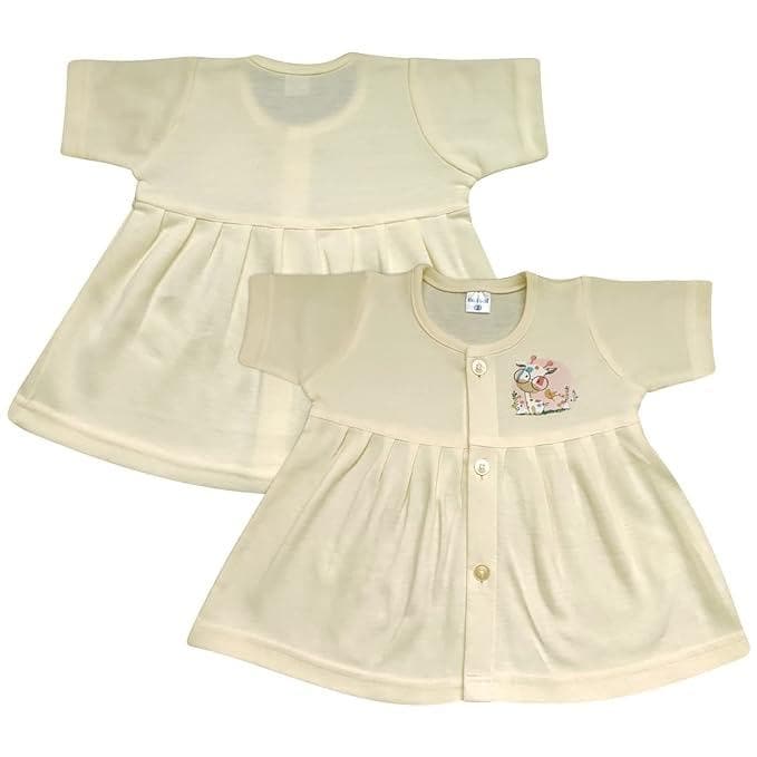 KIDS&BEBS Soft and Pure Cotton Frock for New Born Baby Girls Pack of 1( 0-3 months) - halfpeapp