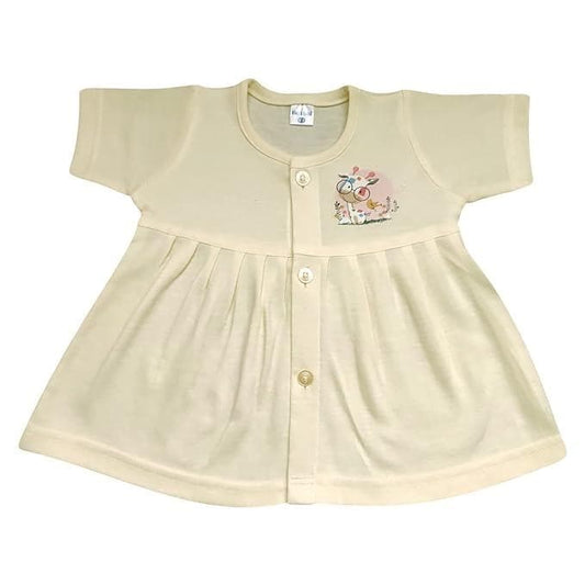 KIDS&BEBS Soft and Pure Cotton Frock for New Born Baby Girls Pack of 1( 6-9 months) - halfpeapp