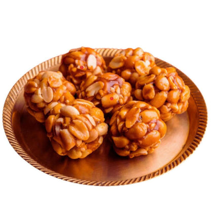 Sahu Gajak Bhandar Peanut Ladoo (500g) - HalfPe