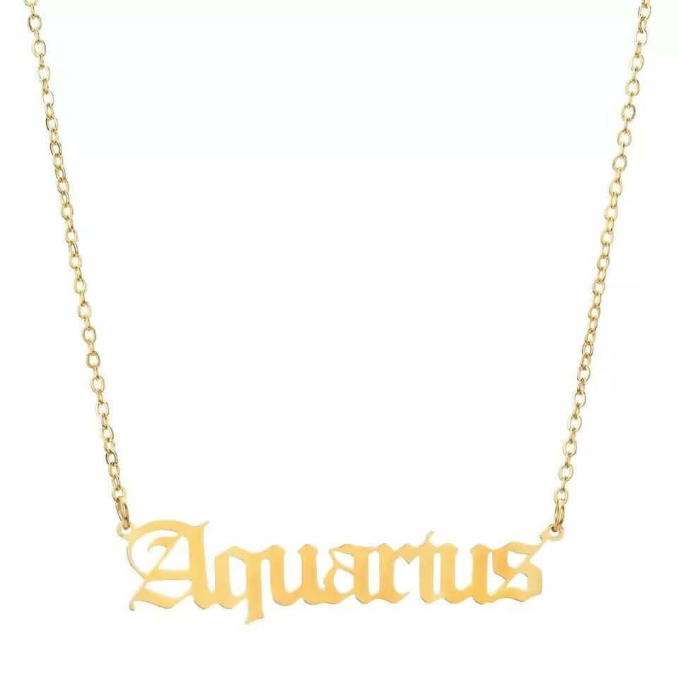 Pinapes Zodiac Star Sign Constellation Jewellery Necklace Pendant for Women and Girls - HalfPe