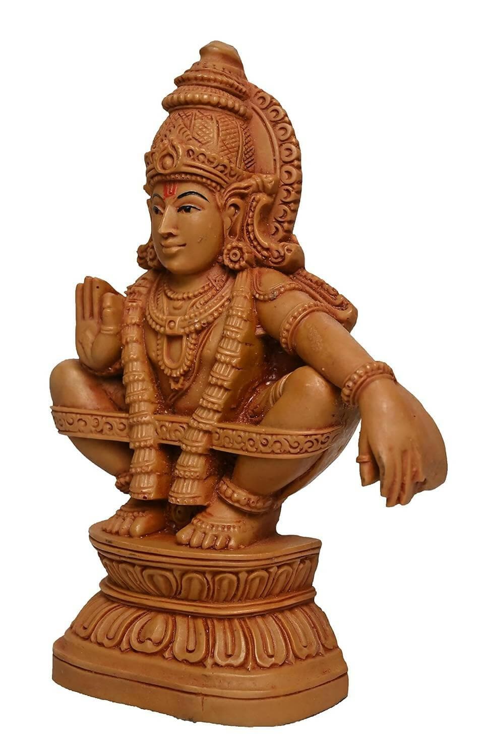 KariGhar Polyresin Ayyappa Swamy Idol Ayyappa Statue Perfect for Home Decor - HalfPe