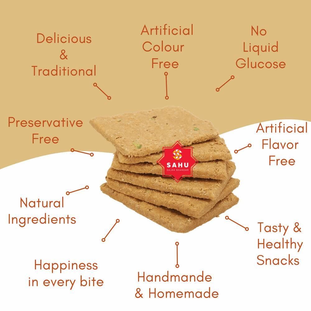 SAHU GAJAK BHANDAR Biscuit (500g) - HalfPe