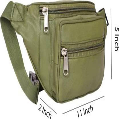 SAGIRON traveling pouch Waist Bag, Waist Pouch For men (Green) - HalfPe