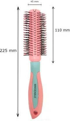 Bingeable Premium Round Hair Brushes with Soft Bristles (Multicolor,Pack of 4) - HalfPe